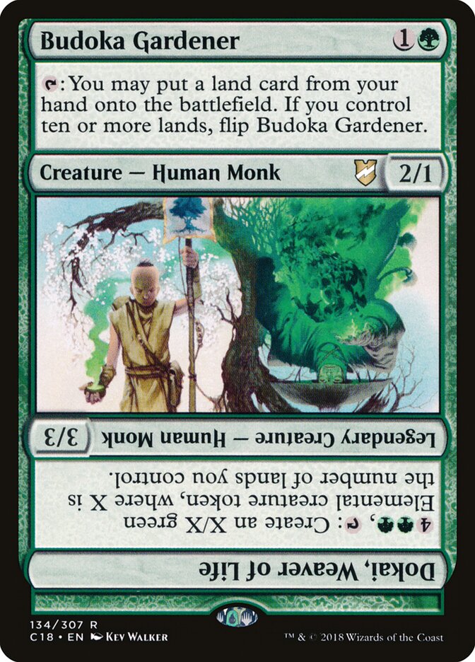 Budoka Gardener // Dokai, Weaver of Life, Commander 2018 · 134/307