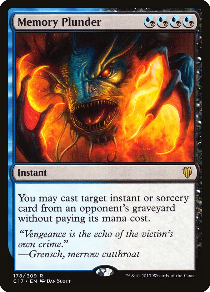 Memory Plunder, Commander 2017 · 178/309