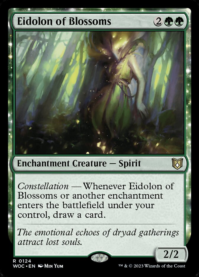 Eidolon of Blossoms, Wilds of Eldraine Commander · 0124