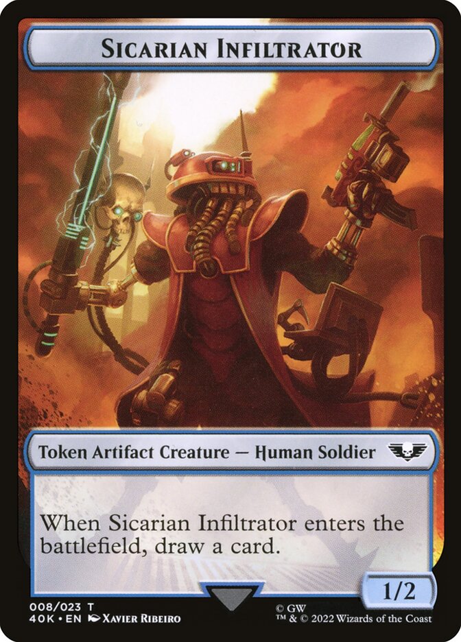 Sicarian Infiltrator, Warhammer 40,000 Tokens · 008