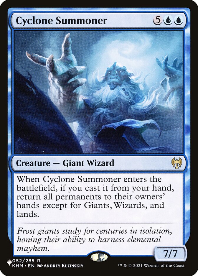Cyclone Summoner, The List · khm-52