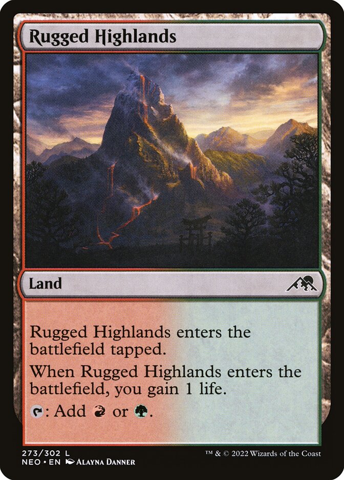 Rugged Highlands, Kamigawa: Neon Dynasty · 273/302