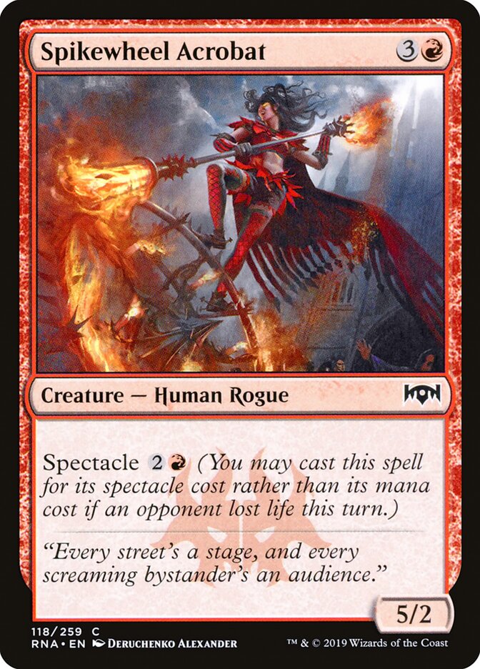 Spikewheel Acrobat, Ravnica Allegiance · 118/259