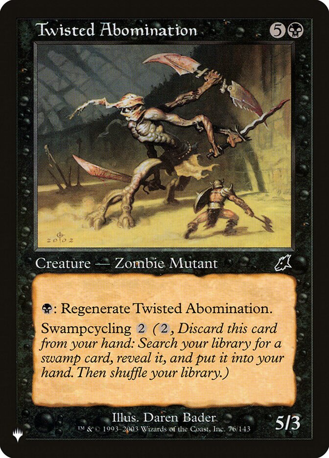 Twisted Abomination, The List · scg-76