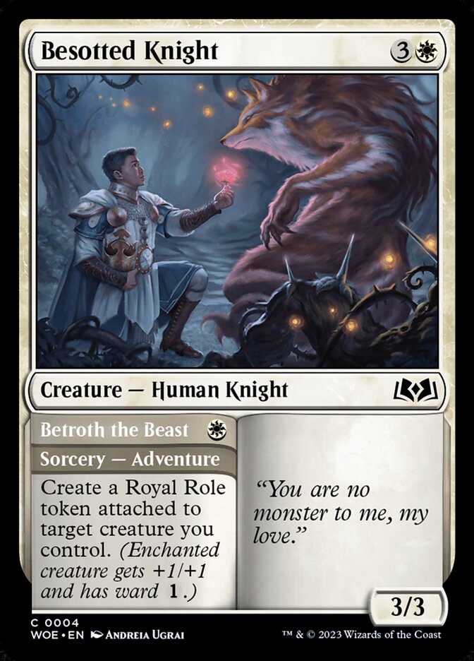 Besotted Knight // Betroth the Beast, Wilds of Eldraine · 0004