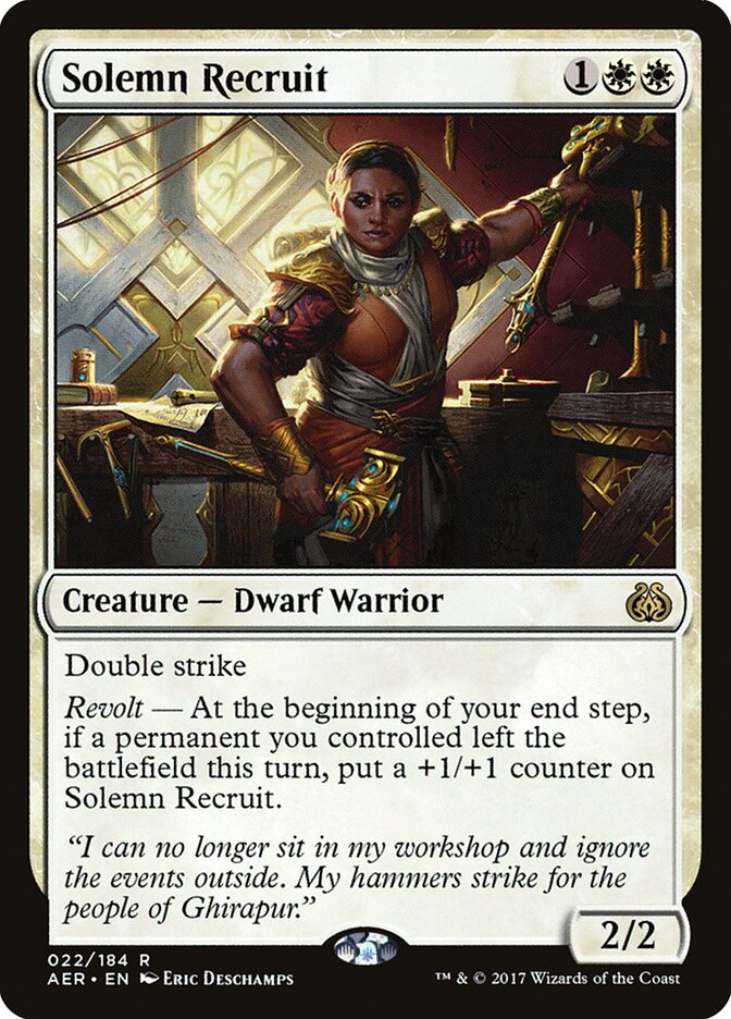Solemn Recruit, Aether Revolt · 022/184