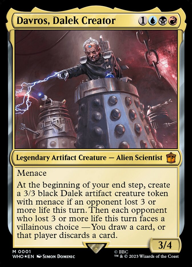 Davros, Dalek Creator, Doctor Who · 0001