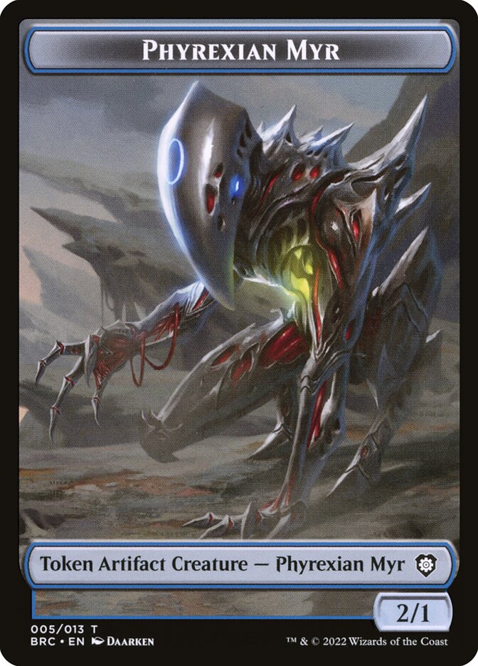 Phyrexian Myr, The Brothers' War Commander Tokens · 005