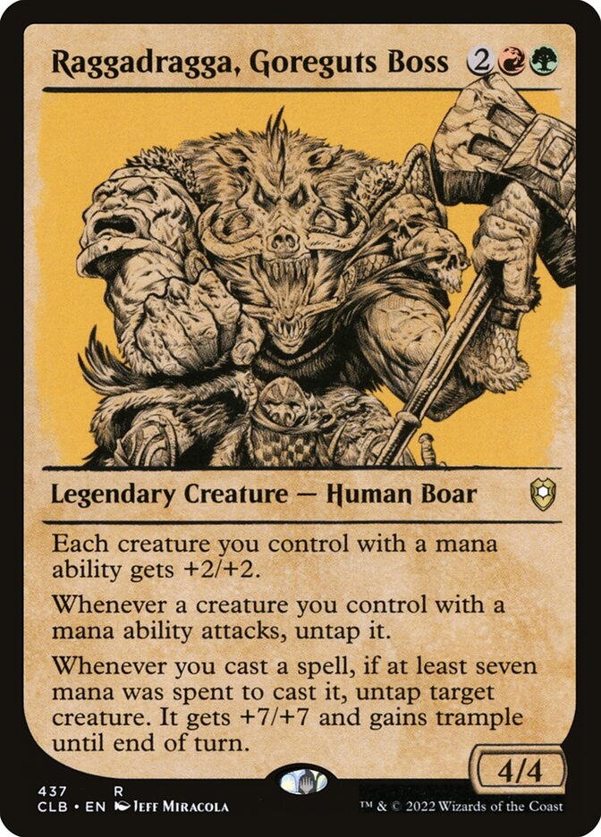 Raggadragga, Goreguts Boss, Commander Legends: Battle for Baldur's Gate · 437