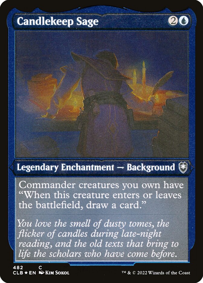 Candlekeep Sage, Commander Legends: Battle for Baldur's Gate · 482