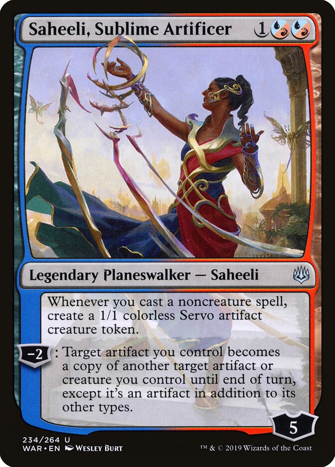 Saheeli, Sublime Artificer, War of the Spark · 234/264