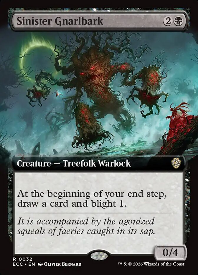 Sinister Gnarlbark, Lorwyn Eclipsed Commander · 0032