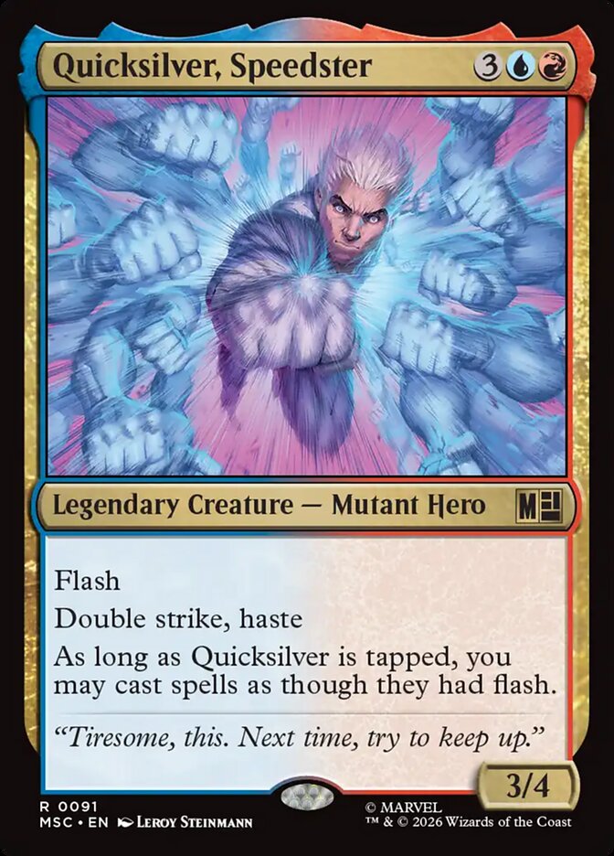 Quicksilver, Speedster, Marvel Super Heroes Commander · 0091