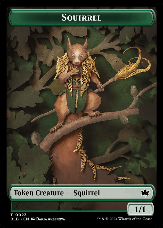 Squirrel, Bloomburrow Tokens · 0023