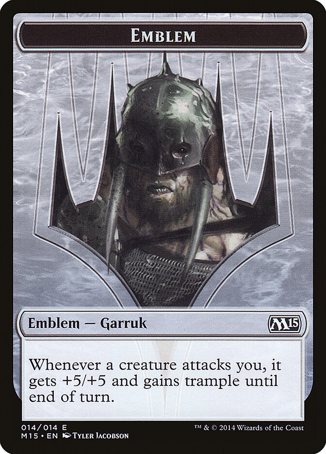 Garruk, Apex Predator Emblem, Magic 2015 Tokens · 014