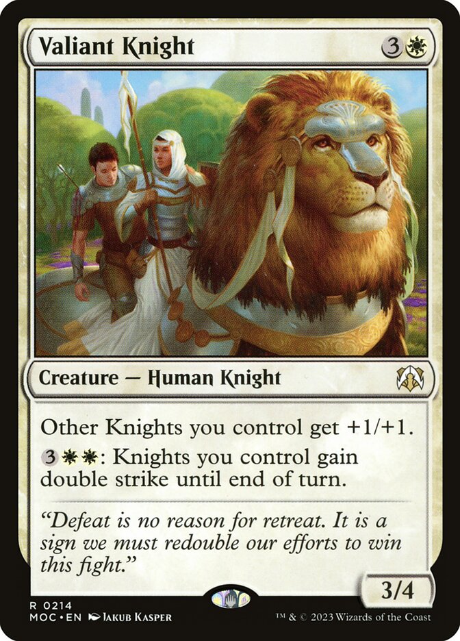 Valiant Knight, March of the Machine Commander · 0214