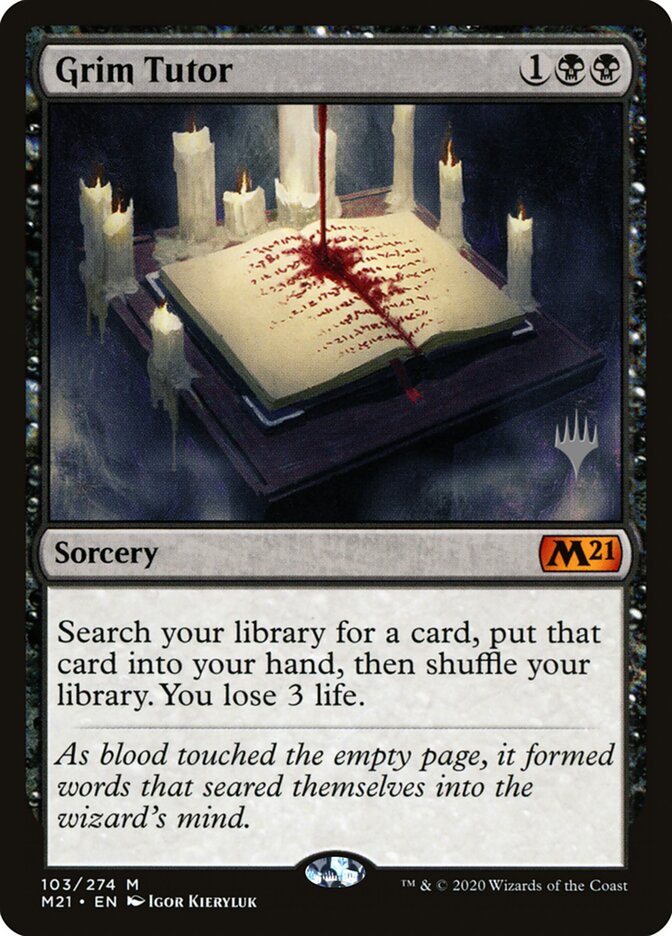 Grim Tutor, Core Set 2021 Promos · 103/274