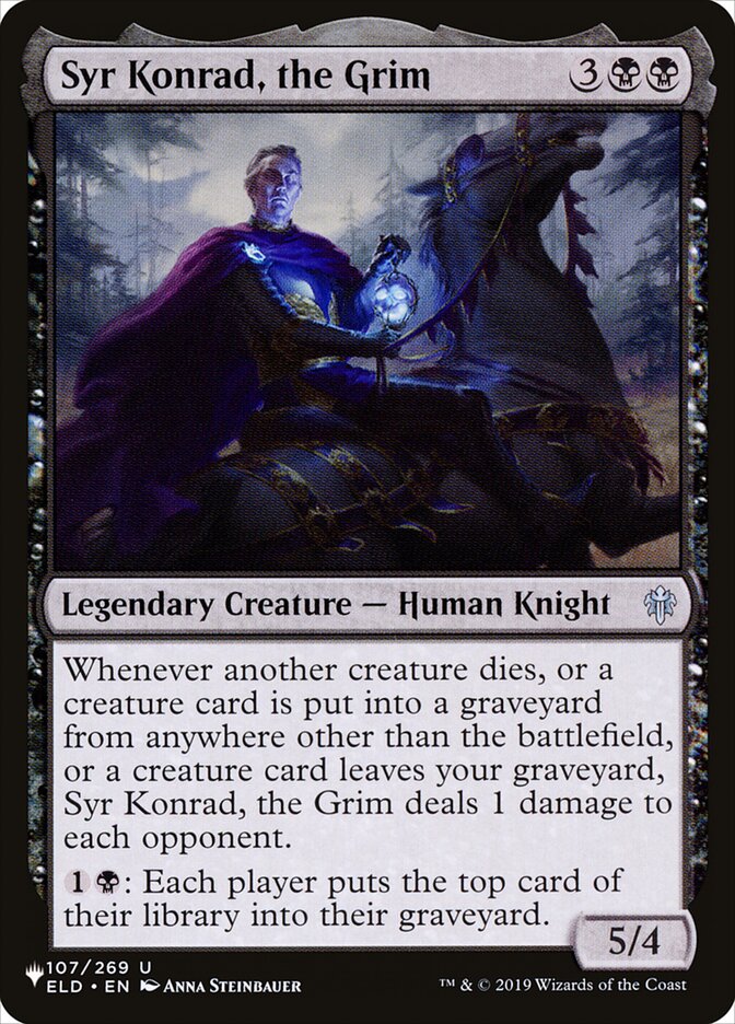 Syr Konrad, the Grim, The List · eld-107