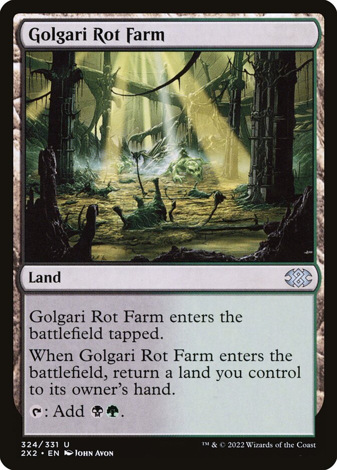 Golgari Rot Farm, Double Masters 2022 · 324/331