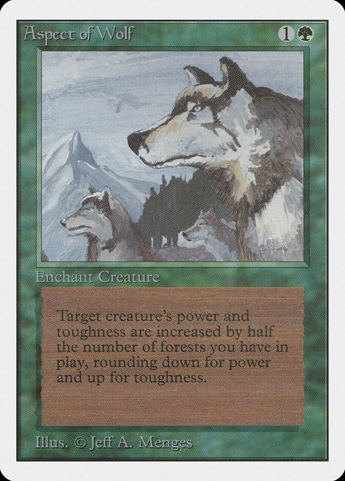 Aspect of Wolf, Unlimited Edition · 185