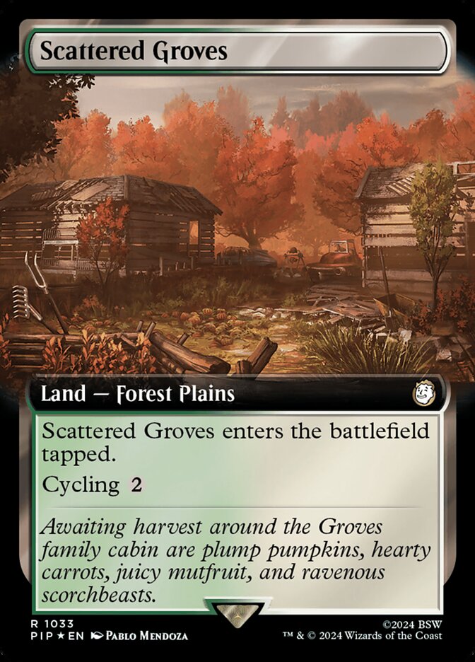 Scattered Groves, Fallout · 1033