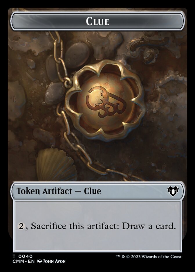 Clue, Commander Masters Tokens · 0040