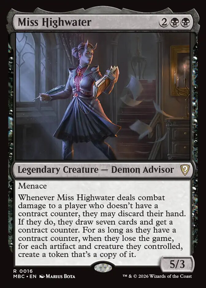 Miss Highwater, Mystery Booster Commander Edition · 0016