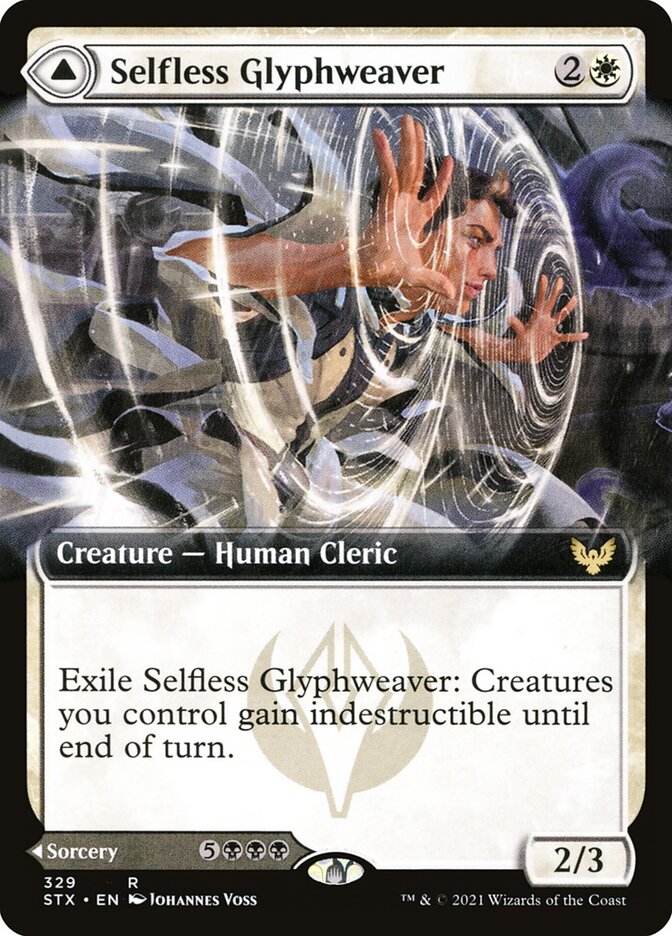 Selfless Glyphweaver // Deadly Vanity, Strixhaven: School of Mages · 329