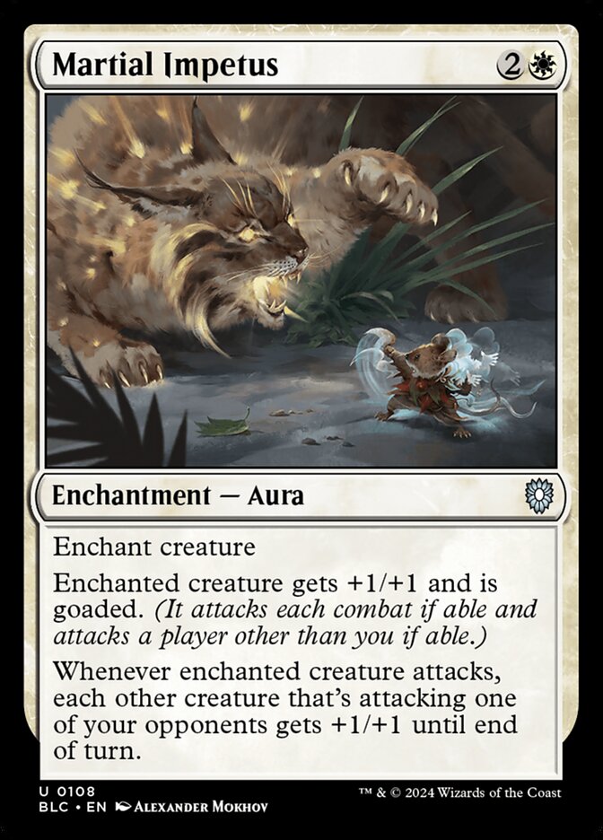 Martial Impetus, Bloomburrow Commander · 0108