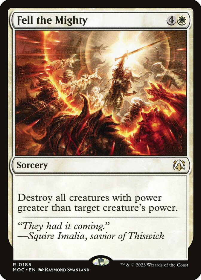 Fell the Mighty, March of the Machine Commander · 0185
