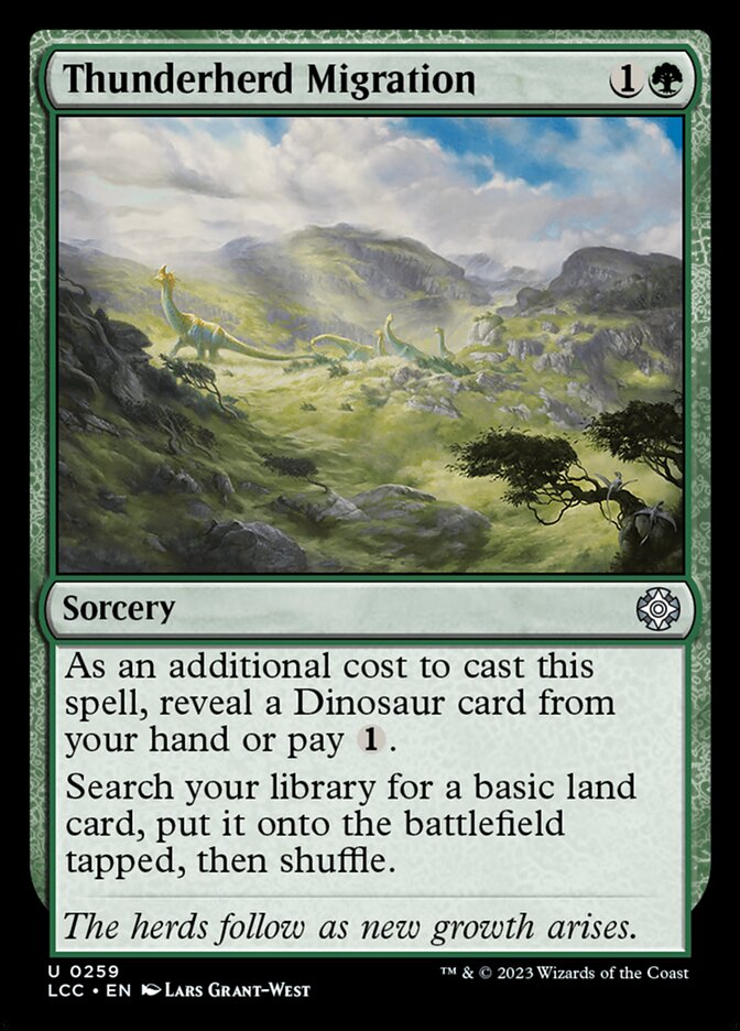 Thunderherd Migration, The Lost Caverns of Ixalan Commander · 0259