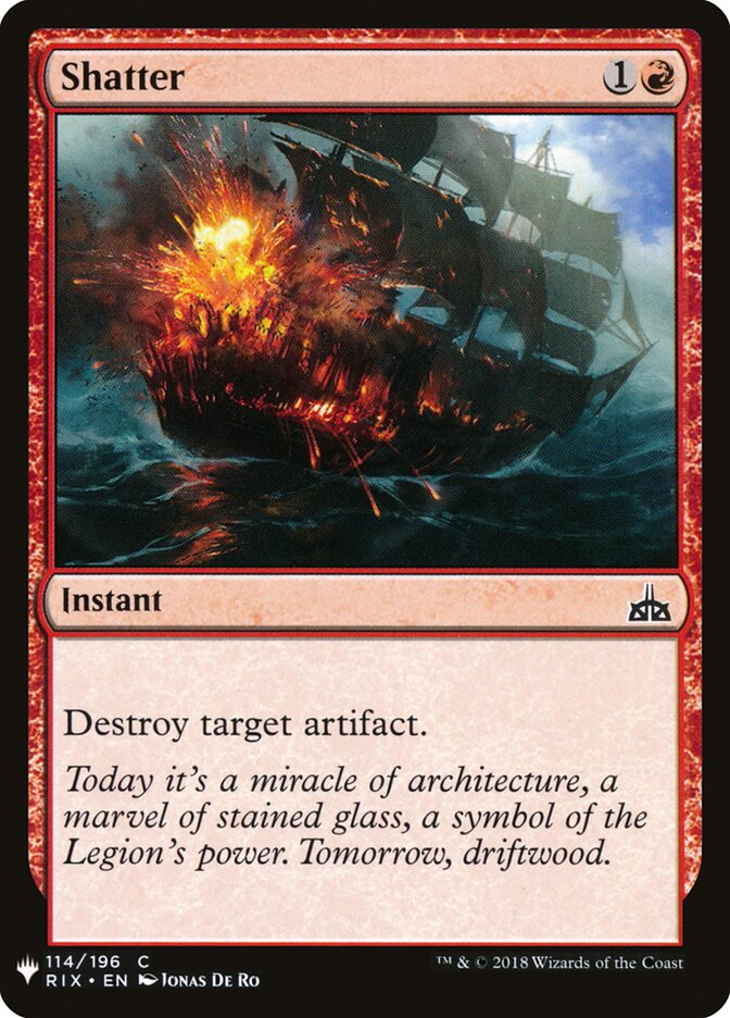 Shatter, The List · rix-114