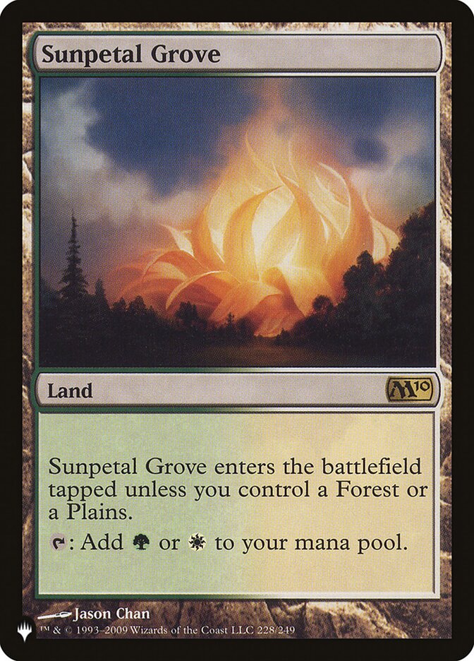 Sunpetal Grove, The List · m10-228