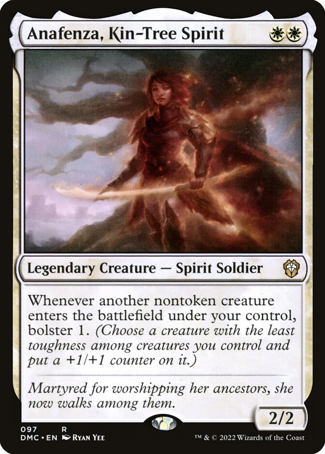 Anafenza, Kin-Tree Spirit, Dominaria United Commander · 097
