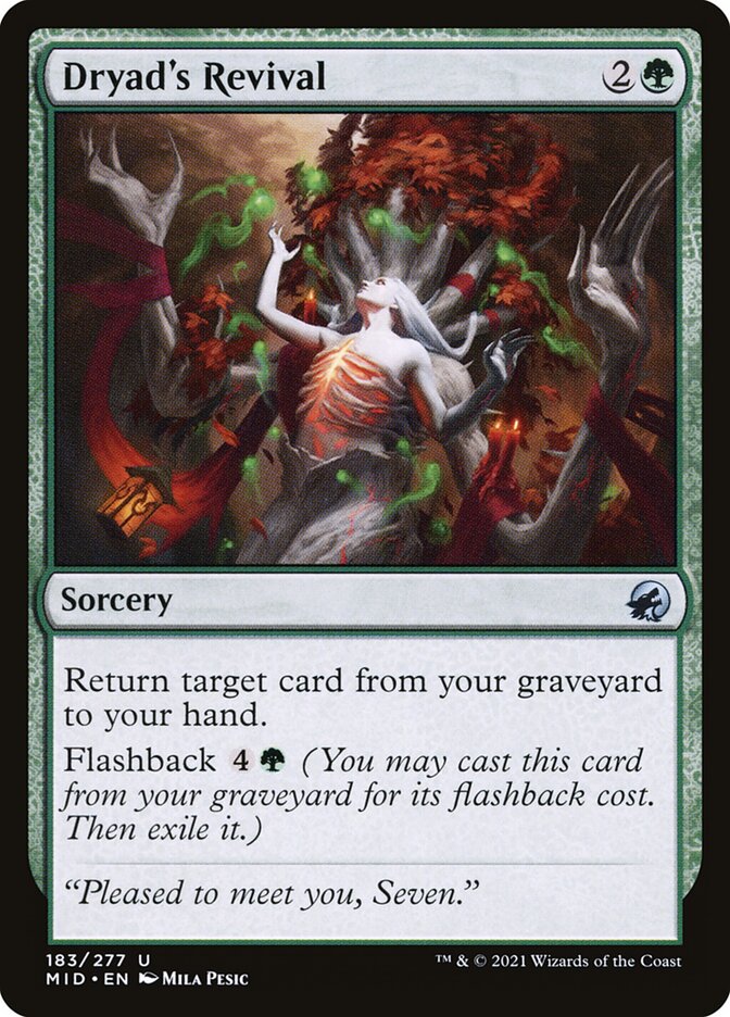 Dryad's Revival, Innistrad: Midnight Hunt · 183/277