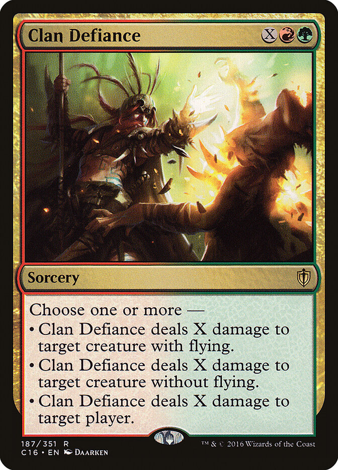Clan Defiance, Commander 2016 · 187/351