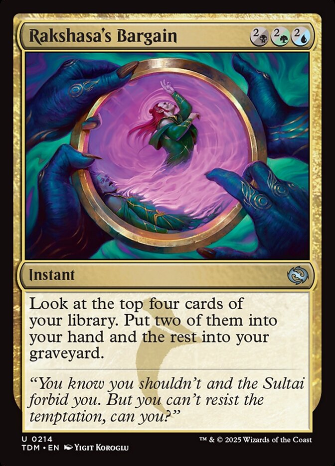 Rakshasa's Bargain, Tarkir: Dragonstorm · 0214