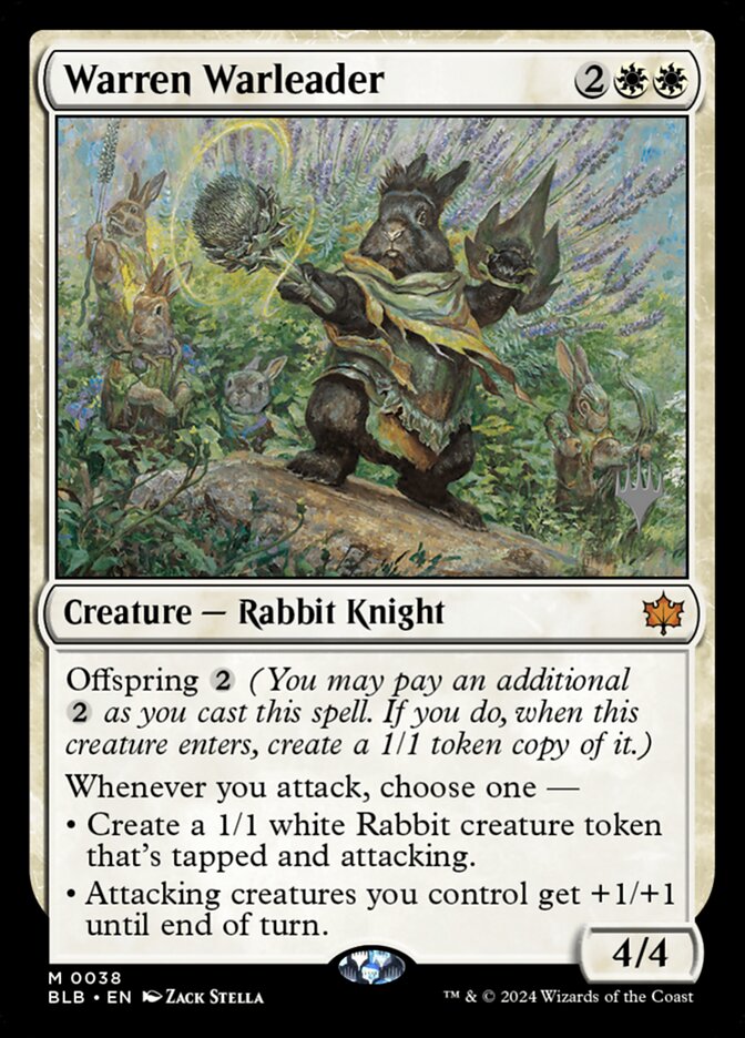 Warren Warleader, Bloomburrow Promos · 0038