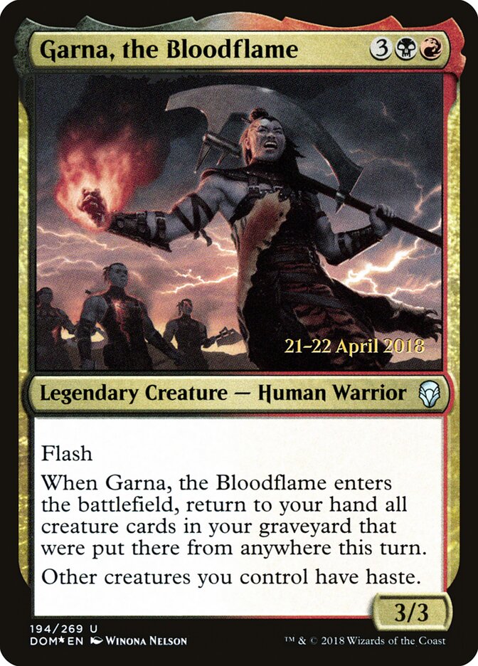 Garna, the Bloodflame, Dominaria Promos · 194/269