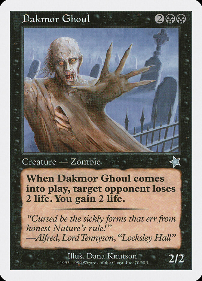 Dakmor Ghoul, Starter 1999 · 70/173