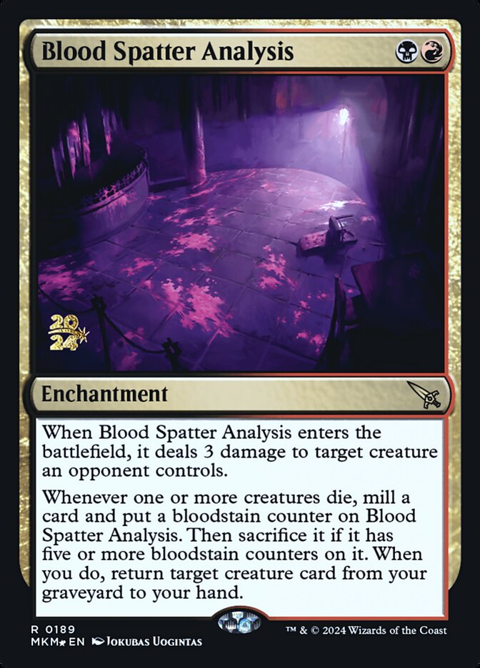 Blood Spatter Analysis, Murders at Karlov Manor Promos · 0189