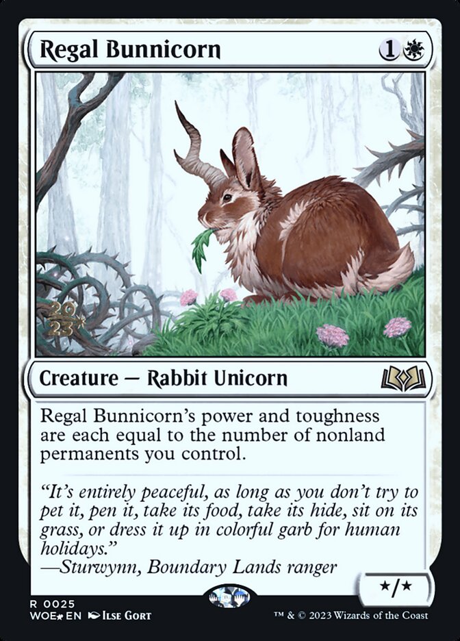 Regal Bunnicorn, Wilds of Eldraine Promos · 0025