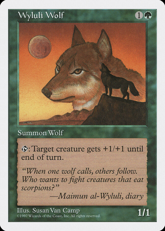Wyluli Wolf, Fifth Edition · 345