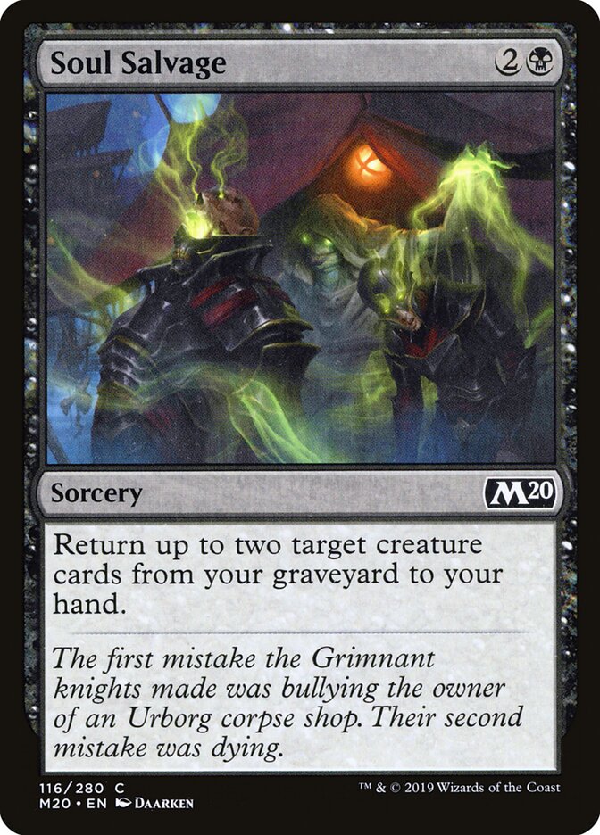 Soul Salvage, Core Set 2020 · 116/280