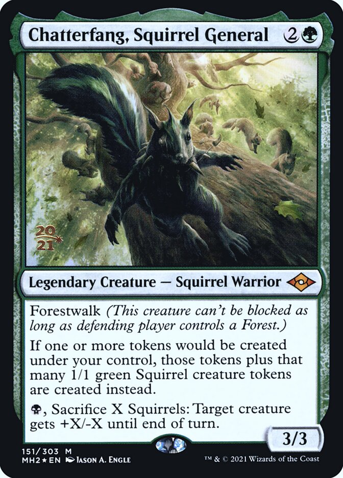 Chatterfang, Squirrel General, Modern Horizons 2 Promos · 151/303