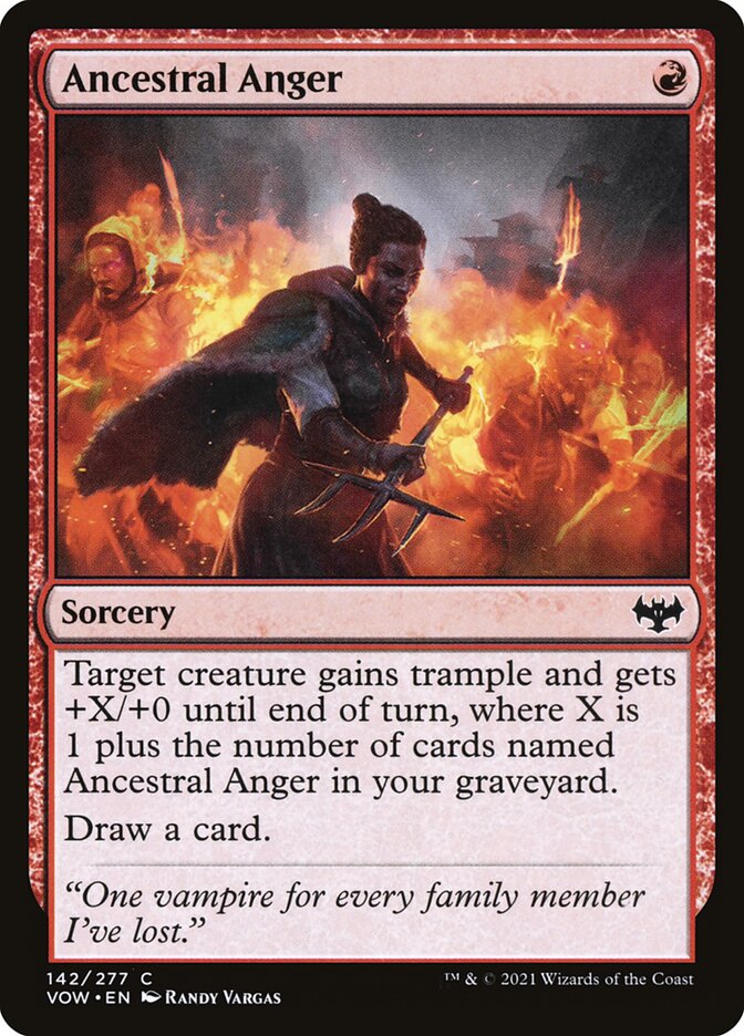 Ancestral Anger, Innistrad: Crimson Vow · 142/277