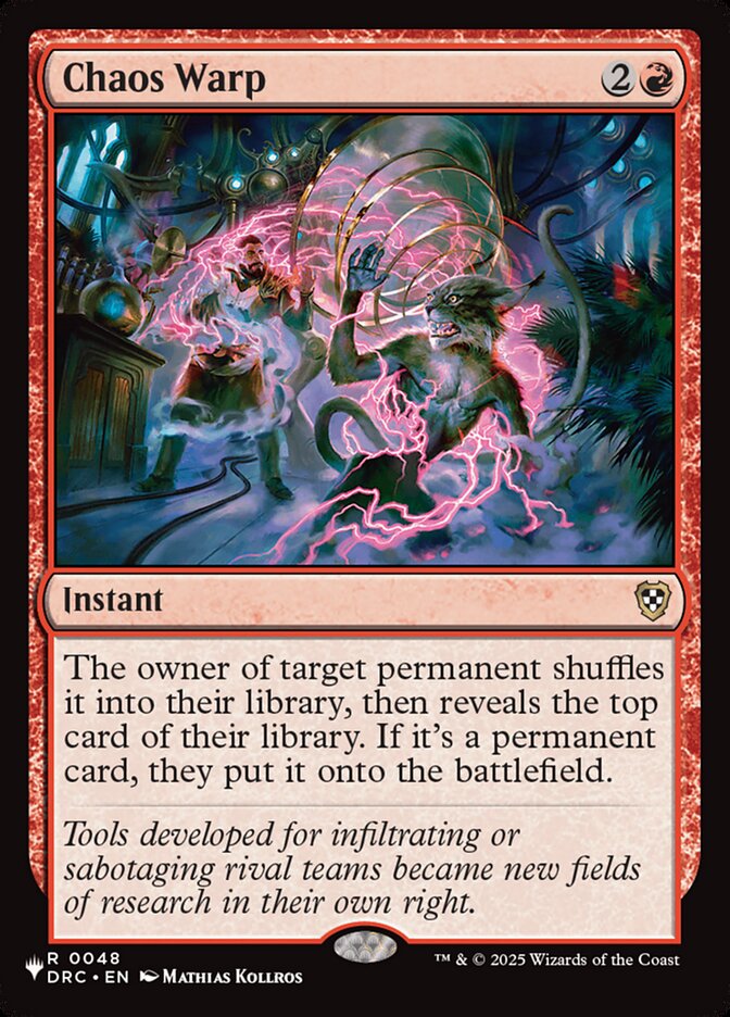 Chaos Warp, The List · drc-48