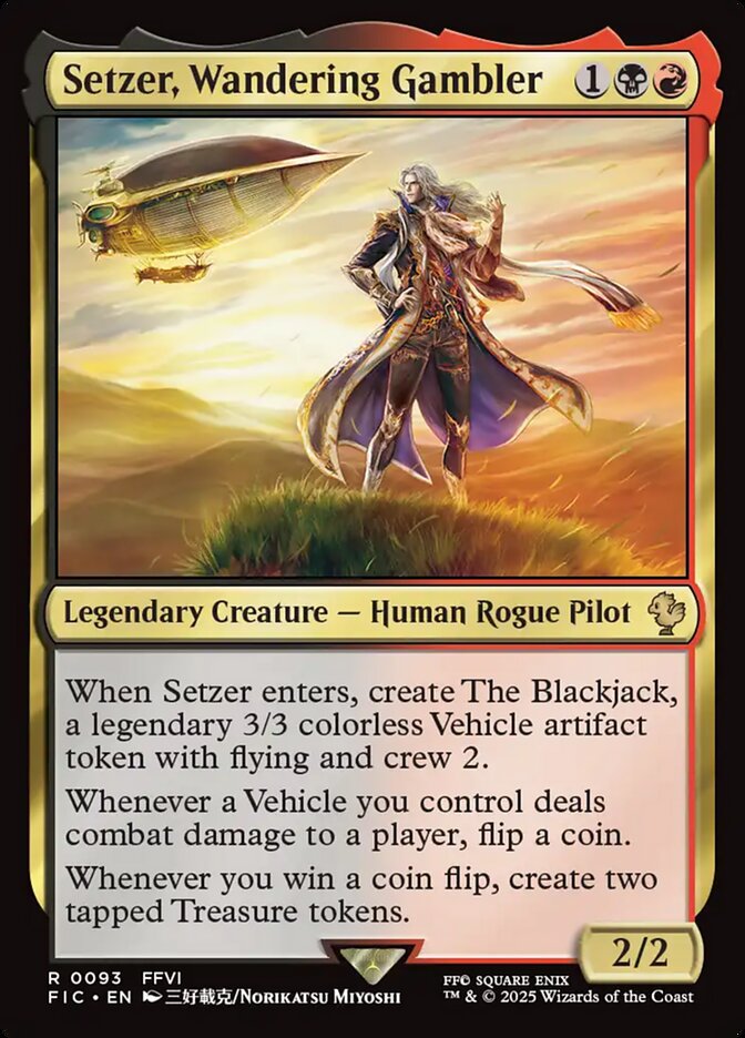Setzer, Wandering Gambler, Final Fantasy Commander · 0093