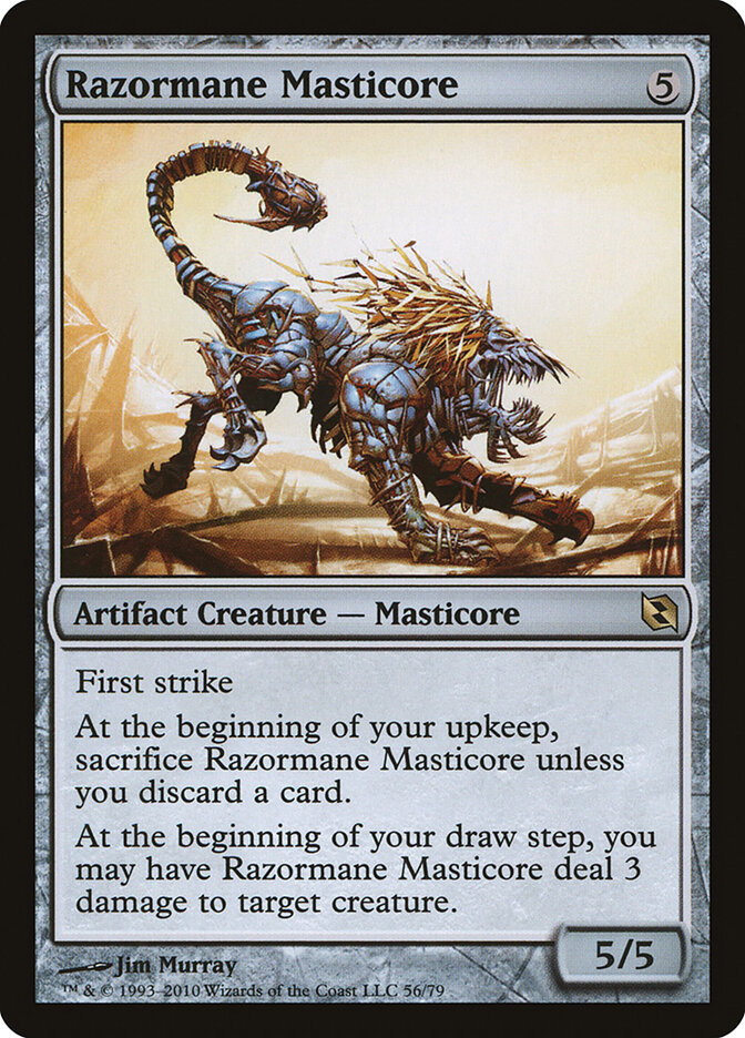 Razormane Masticore, Duel Decks: Elspeth vs. Tezzeret · 56/79