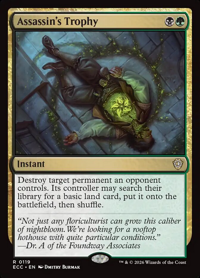 Assassin's Trophy, Lorwyn Eclipsed Commander · 0119
